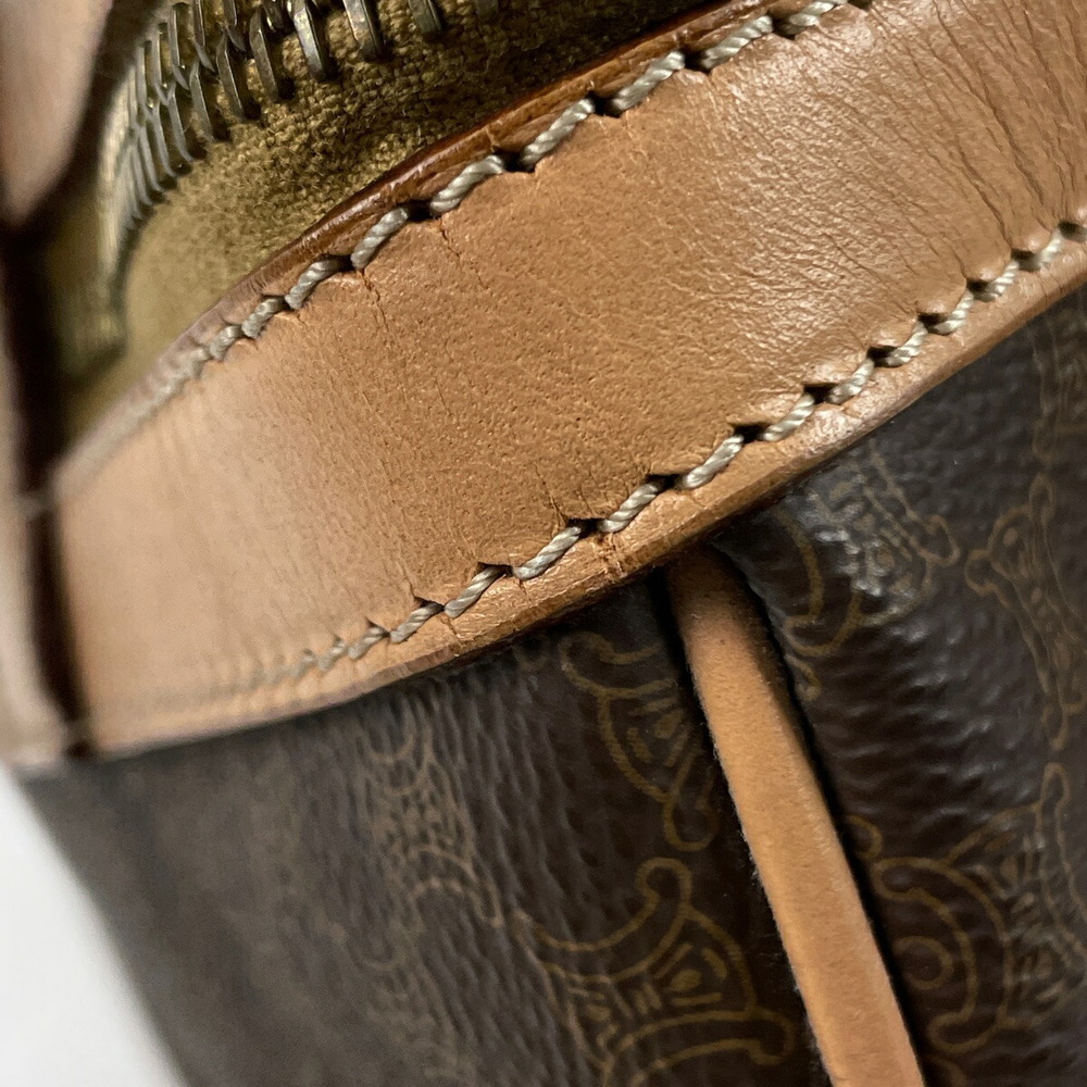 Celine Macadam Pattern Canvas Handbag Brown - image 4